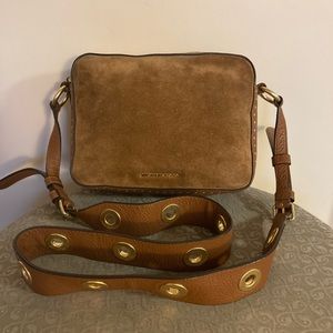 Michael Kors brown seude crossbody
